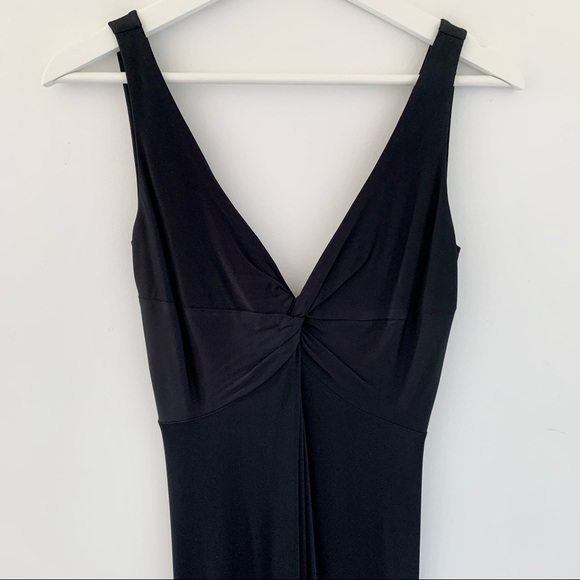 *SOLD* Sandra Angelozzi elegant black midi dress - Picture 4 of 9